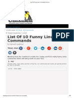 List of 10 Funny Linux Commands - Unixmen