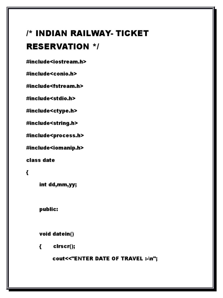 Indian Railway PDF Transport Industries