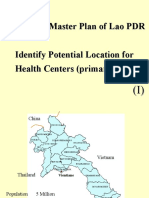 Healthcare Master Plan of Lao PDR Identify Potential Location For Health Centers (Primary Care)