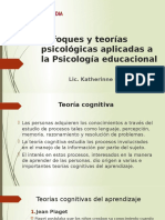 Enfoques y Teorías Psicológicas Aplicadas A La Psicología