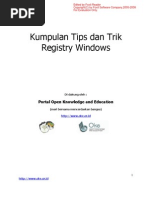 Download kumpulan TIPS and TRIKs WINDOWS registry by yan_mq SN33773807 doc pdf