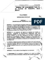 Reglamento General de Condominios de Rosarito BC