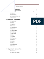 Table of Contents and Structure of Salt Range Region