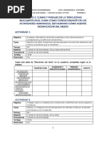 Actividades Unidad 2. Paisaje y Clima
