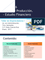 Tema 5 Al 6 Plan de Producción - Estudio Financiero