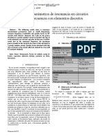 Medición de parámetros de resonancia en circuitos de radio frecuencia con elementos discretos