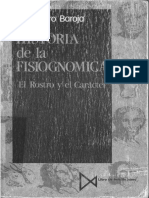 CARO BAROJA. Historia de La Fisiognómica. El Rostro y El Cuerpo. I