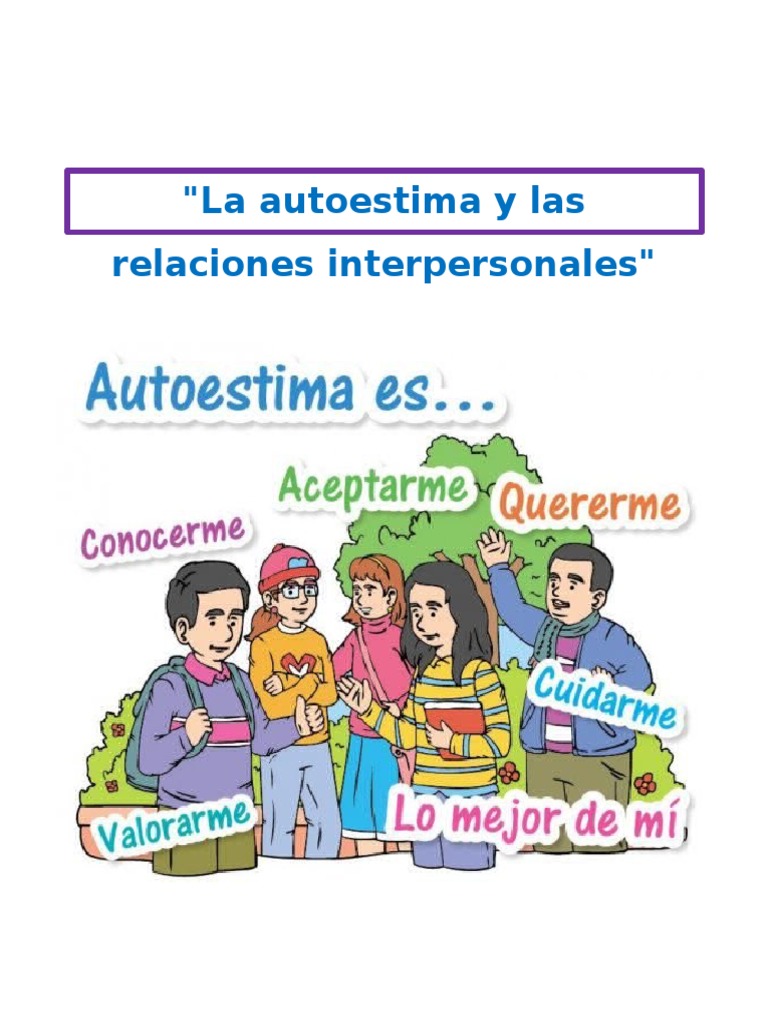 La autoestima y sus efectos en las relaciones interpersonales | PDF ...