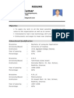 G. Ashok Kumar: Resume