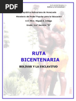 Bolivar Frente a La Esclavitud