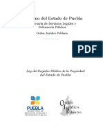 Ley Del Registro Publico de La Propiedad Del Estado de Puebla PDF