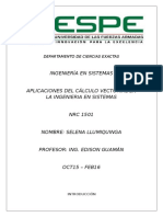 Cálculo vectorial ingeniería sistemas