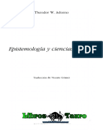 Adorno, Theodor - Epistemologia Y Ciencias Sociales.pdf