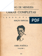 Obras Completas de Bruno de Menezes. Volume I. Obras Poéticas
