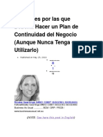 6 Razones Por Las Que Debería Hacer Un Plan de Continuidad Del Negocio