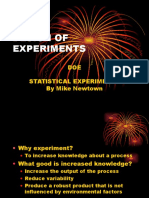 Design of Experiments: DOE Statistical Experiments by Mike Newtown