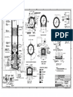 Detailed sectional drawings of refractory burner assembly