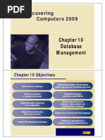 Chapter 10: Database Management