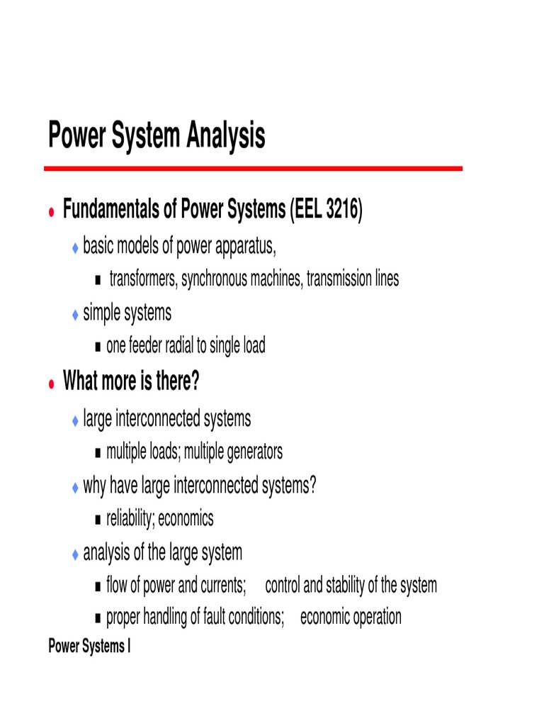 Power System Lectures | PDF | Ac Power | Electrical Engineering
