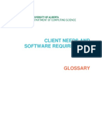 Course 3 Client Needs and Software Requirements Glossary V2.0