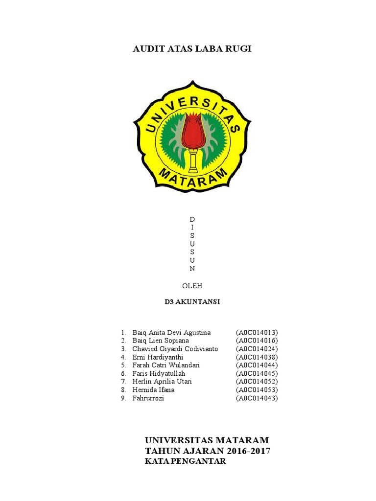 Prosedur Audit Laba Rugi Perusahaan | PDF