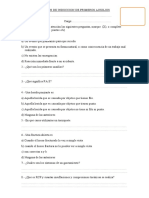 Examen de Induccion de Primeros Auxilios