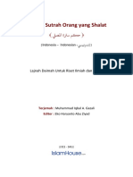 Hukum Sutrah Bagi Yang_Shalat