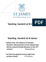 Confluence Presentation Sanskrit @ St James