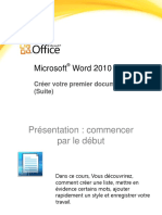 Microsoft Word 2010: Créer Votre Premier Document Word I (Suite)