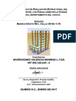 Informe Técnico de Evaluación Estructural Del Edificio Del Hotel Los Farallones en La Ciudad de Quibdó, Departamento Del Chocó.