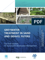 Greywater Treatment in Sand and Gravel Filters