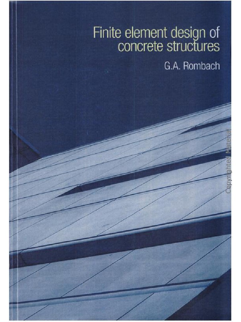 Finite Element Design of Concrete Structures PDF | PDF