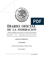 Diario Oficial de la federación mexicana 27012017