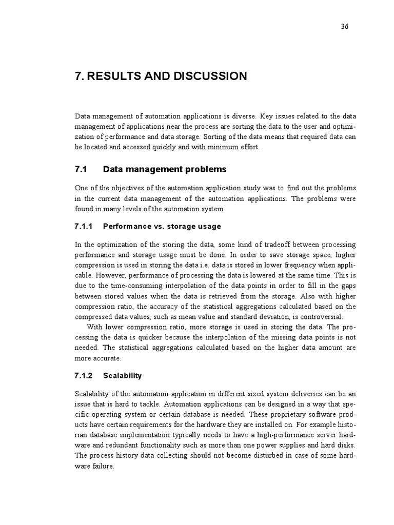 Results and Discussion: 7.1 Data Management Problems | PDF | Json ...