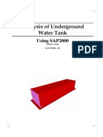 Analysis of Underground Water Tank Using SAP2000