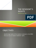 The Resident'S Rights: Natcep Day Two