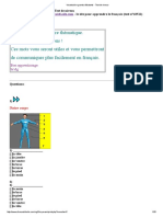 Vocabulaire Grands Débutants - Test de Niveau