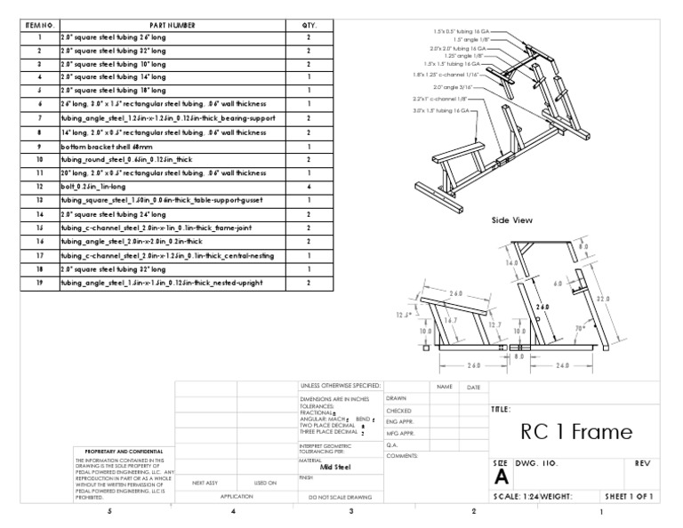 Big Rig Frame - BOM | PDF