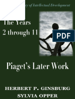 The Years 2 Through 11 Piagets Later Work