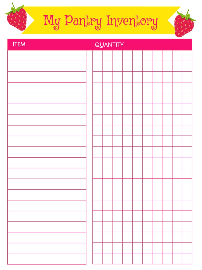 Kitchen Inventory Printables | PDF | Cooking, Food & Wine