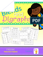 Blends and Digraphs Freebie