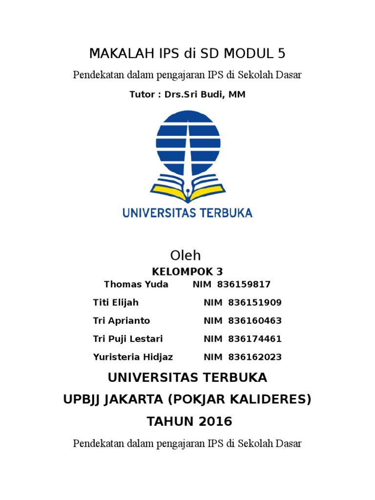 Makalah Ips Modul 5