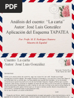 Análisis del cuento La carta - José Luis González 