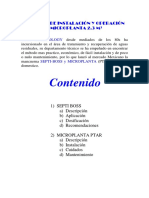 Ecotecnica - Septi Boss, Manual de Instalacion y Operacion Microplanta 2.3 m3 PDF