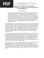 Why Students Aren't Going Greek