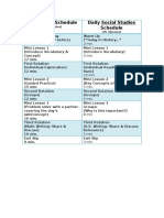 Daily Schedule 1