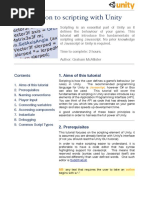 Introduction To Scripting With Unity: 1. Aims of This Tutorial