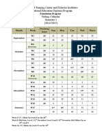 Testing Calendar Sem 1 2014-2015