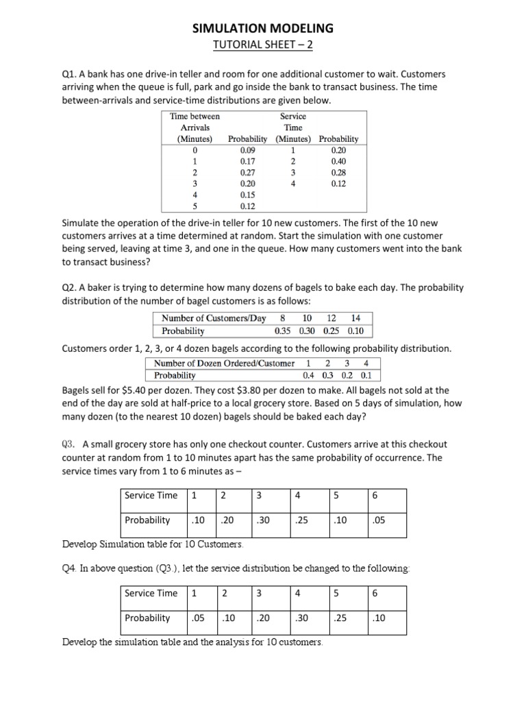SM Tutorial Sheet-2 | PDF | Scientific Modeling | Statistics