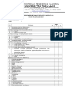 Blok 18 CHECK LIST Mental Status Exam